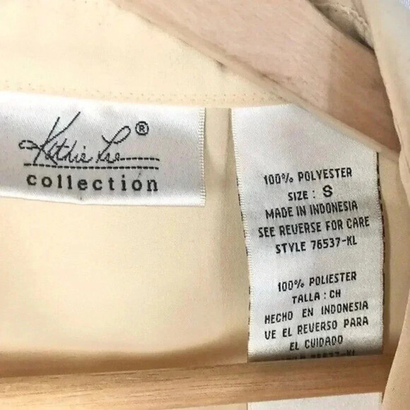 Vintage Kathie Lee Yellow Button Down Tank Top S - Picture 5 of 5